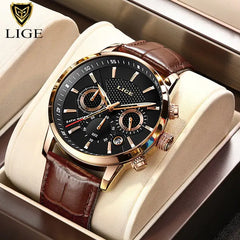 Luxury Leather Casual Quartz Watch