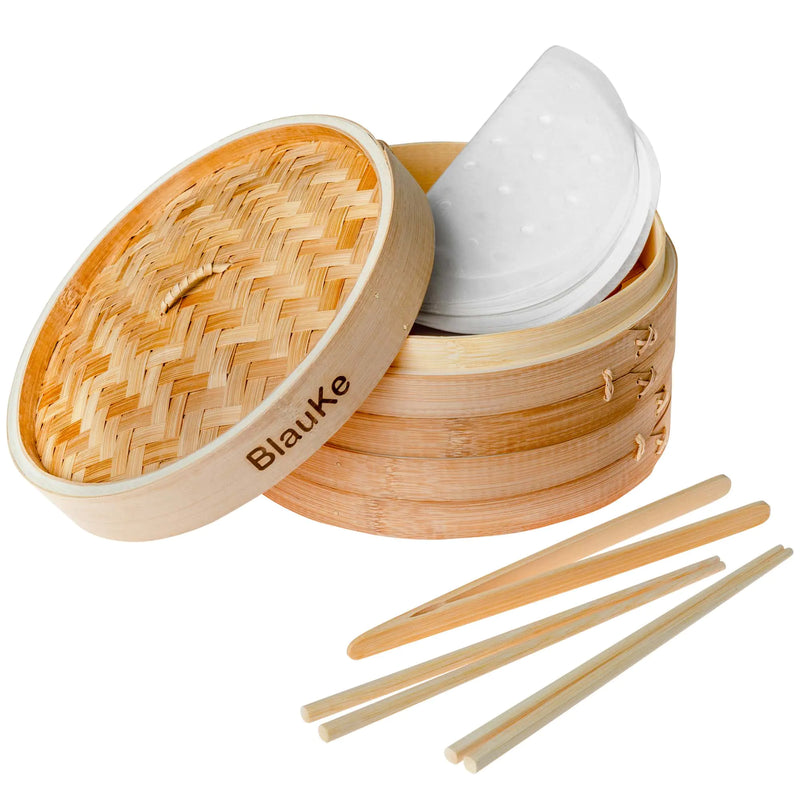 2-Tier Bamboo Steamer