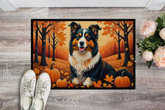 Collie Fall Doormat