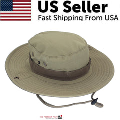 Wide Brim Sun Hat UV Protection Bucket Cap For Hiking Camping Fishing Safari Men