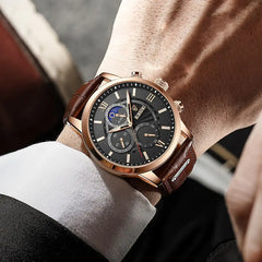 Luxury Leather Casual Quartz Watch