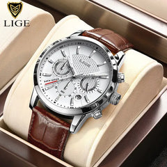 Luxury Leather Casual Quartz Watch