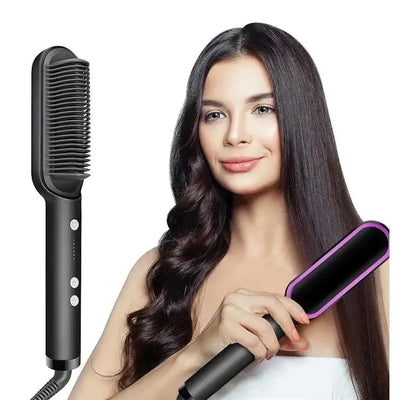 5-in-1 Straightening Brush-Straightens